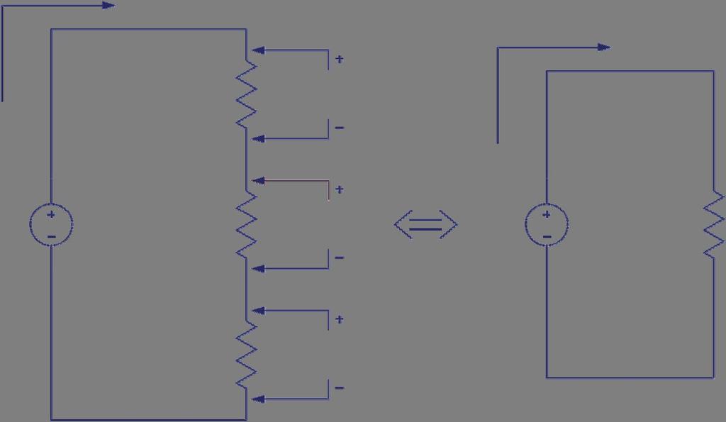 Exercise 4 Series and Parallel Circuits Discussion Figure 28. Simplification of a series circuit.