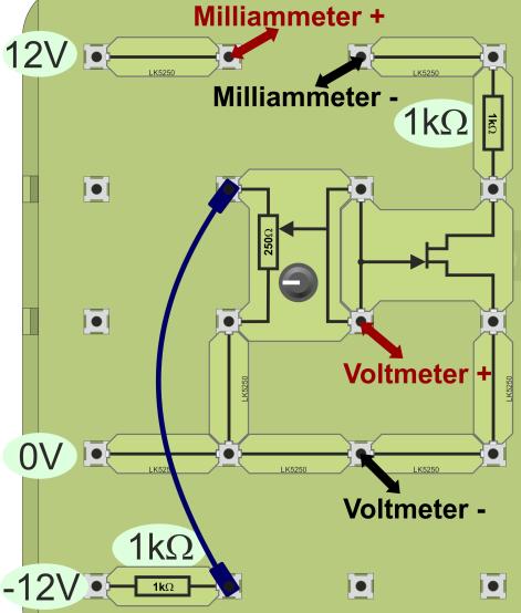 Set the input voltage to the other values in the table. Measure and record the drain currents produced. A challenge: Input V GS 0-0.1-0.2-0.3-0.4-0.5 Output I D Input V GS -0.6-0.7-0.8-0.9-1.