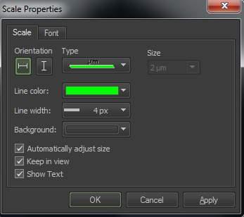 Capture a single XY image 1. Once the scan parameters have been optimised, press the Capture button to acquire a single scan of each active channel. Image Window Options 1.