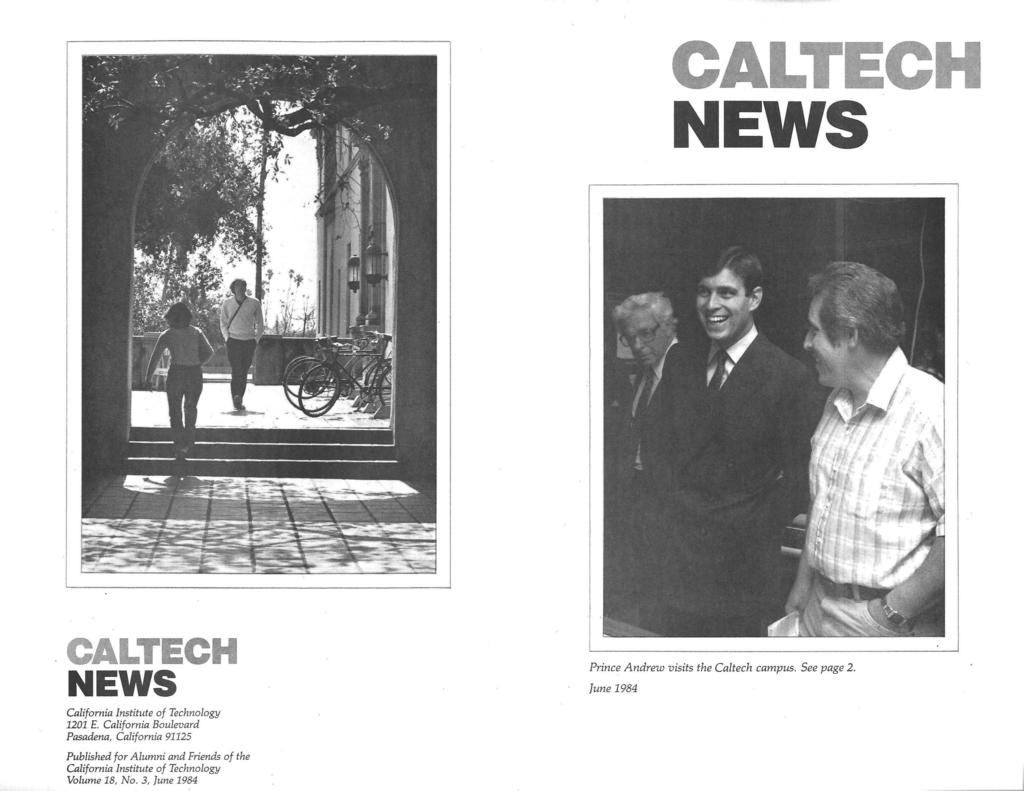 C LTECH NEWS CAL TECH NEWS California Institute of Technology 1201 E.
