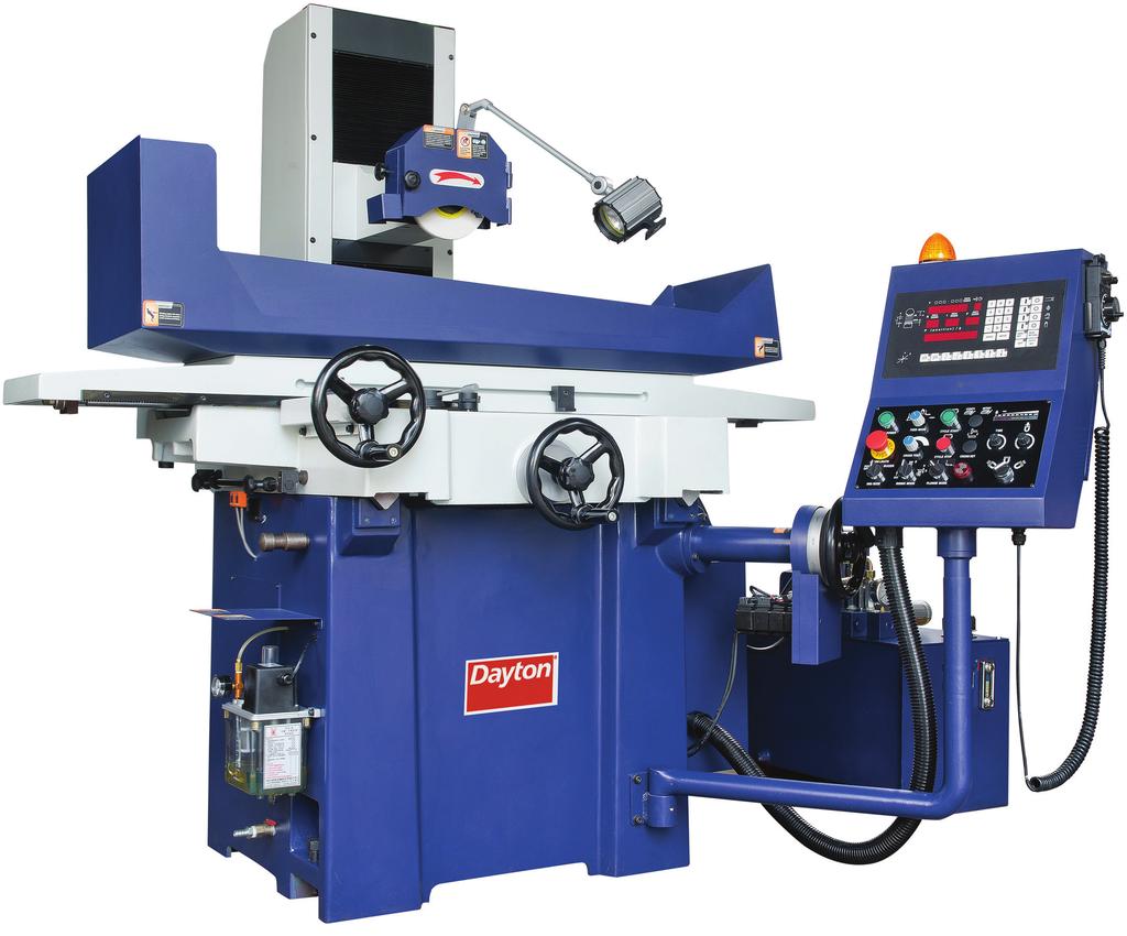 10" X 20" AUTOMATIC SURFACE GRINDER Dayton's 10 x 20 precision automatic surface grinder is designed and built to increase productivity, maximize performance and accuracy by offering the latest