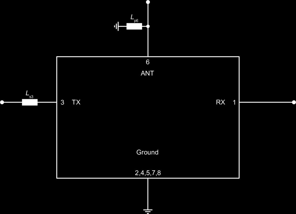 718 / 773 5 Matching circuit Lp6 6.0 nh Ls3 4.