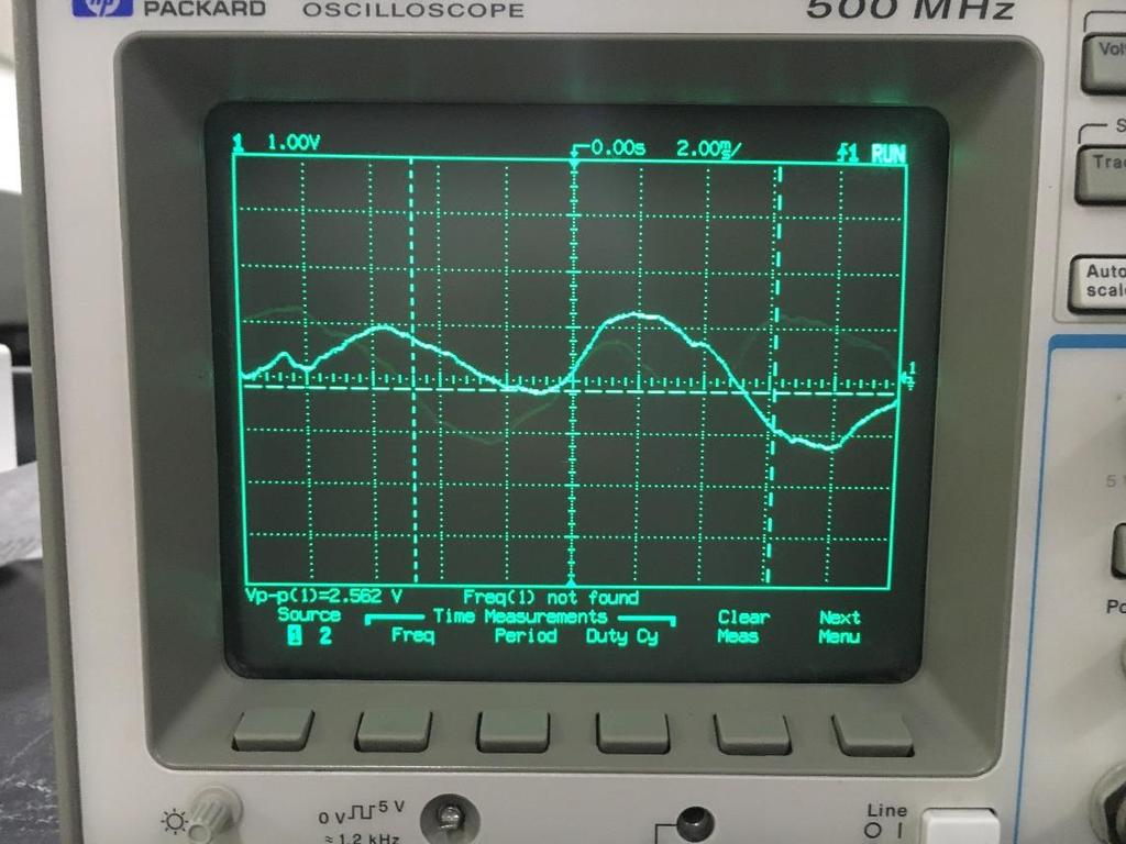 56V Fig 8: Wave patterns on the oscilloscope.