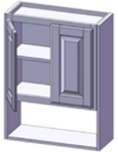 A VSF cabinet attached to 18 deep cabinets reduces the size of the VSF by 3.