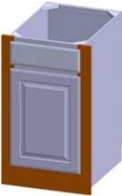 Proper installation is with rear side of face frame tight against the wall. Extra scribe option is typically for cabinets installed in a wall opening.
