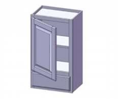 and 21 deep cabinet. Front of all 24" & 21" deep wall cabinets must be secured at side or top.