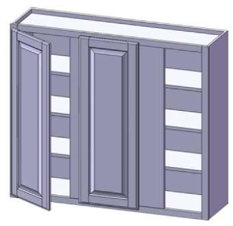 SC4836 SC4839 Left hand shown Specify door placement (Right or Left)  all Square Corner Single oor (2 Shelves) 42" 45" 48" 42" SC4242