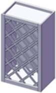 ine Rack Cabinet 30" igh 30" 18" R1830 24" R2430 Lattice is notched and fitted. Other sizes available on special request.