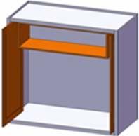 Pocket oors ith rop Shelf nstalled nside Pocket doors are available in many sizes and