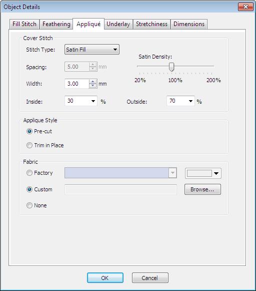 Improved product features 11 Appliqué improvements JANOME Digitizer MBX V4.5H now provides a way of creating partial appliqué.