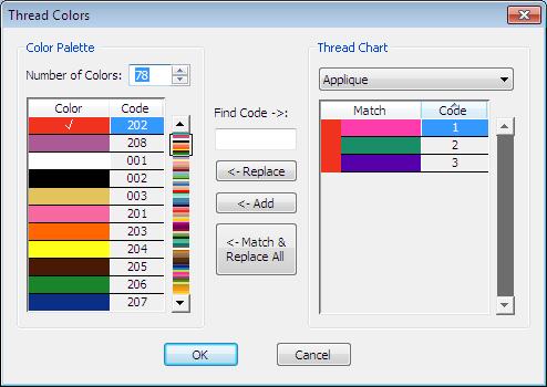 Improved product features 15 Click and drag to portion of design you want to view When reading designs from machine, thread colors are automatically matched to the Color Palette.