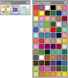 Other improvements 24 Color Palette icon reflects currently selected color in color palette Increasing number of colors Adding thread colors to the palette by increasing the number of colors in the