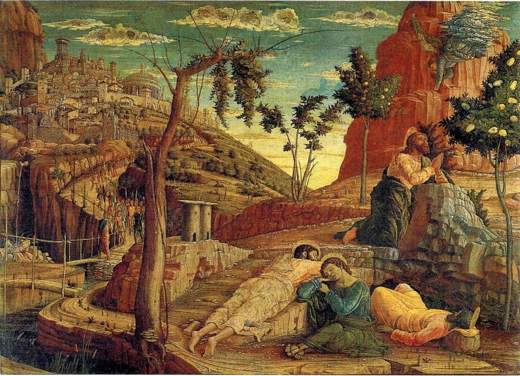 Andrea Mantegna, PRAYER IN THE GARDEN This cheeky rabbit is crossing