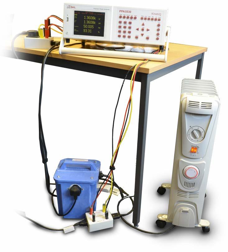 Efficiency Testing Test Setup For 3 Phase transformers two N4L PPA5530 can be used in a master slave configuration for 6 phase analysis.