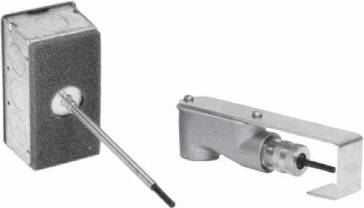 Duct and Outside Air Temperature Sensors Sense temperature of air streams in ducts and plenums. Sensors include a junction box with gasket to prevent leakage and vibration noise.