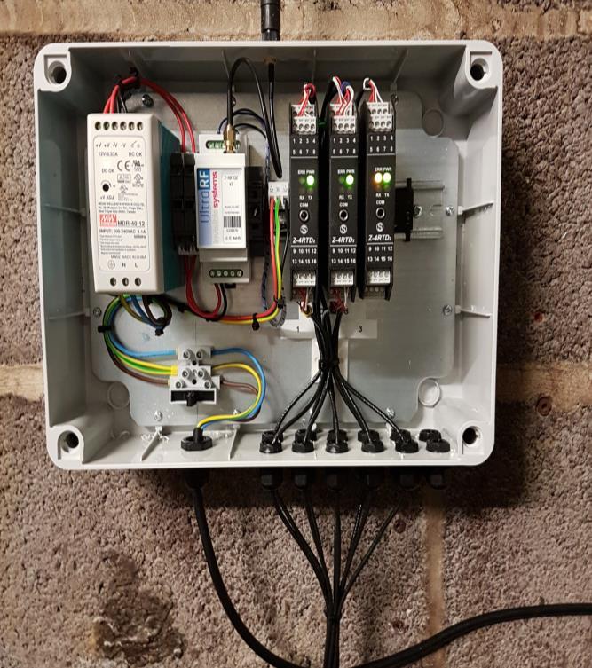 The Connection inside the Multi Input Channel Logger is shown below The Incoming 220v single phase supply connections are located to the left of the Unit and is internally fused at 2amps.