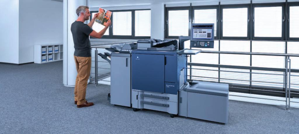 AccurioPrint C2060L DATASHEET Colour SRA3+ digital press Up to 3,380 pages per hour These irst Konica Minolta production systems launched under the new Accurio brand name target small to