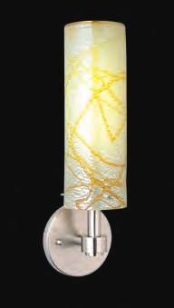 Coordinating Sconces To give you the ability to carry the art glass or resin theme throughout your project, including hallways, bathrooms and