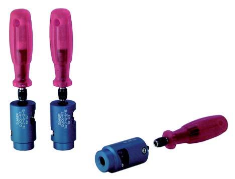 TOOLS OR HUBER+SUHER QUICK-IT COECTORS cable stripping tools for easy cable preparation in one single operation (can be used manually or with electrical power tool) H+S type Item no.