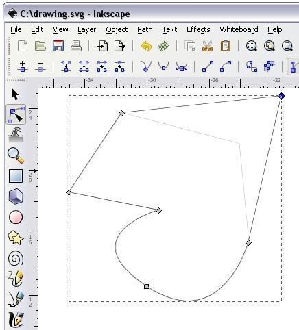 4.2. It is possible to modify a shape after it has been created. Double-click on the image. Once you do that, the nodes for the shape will appear and you can then change the shape. 4.2.1.