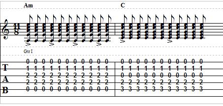 11/8 (Asymmetric Time) There are eleven beats to this bar, with all the beats being eighth notes.