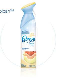 ROOM SPRAYS P&G s Febreze extended to category and leads growth.