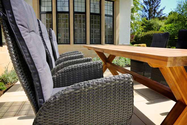 Cushion Care Direct Outdoor Living s cushion covers are made with high quality machine washable luxury materials and filled with superior quick-dry foam allowing the cushions to dry quickly if left