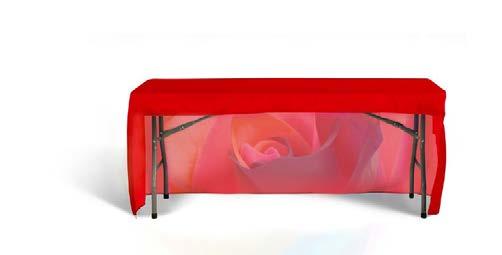 You also have the choice of 3 or 4 display sides to sit loose, fitted or stretched to meet your tradeshow needs.