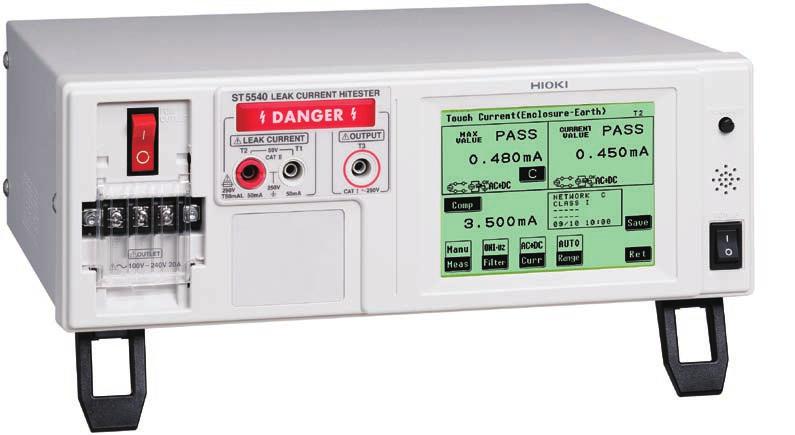 4 ST5540/ST5541 Features Uninterrupted polarity switching function The ability to conduct tests without turning off the power when switching the power supply polarity dramatically reduces cycle times.