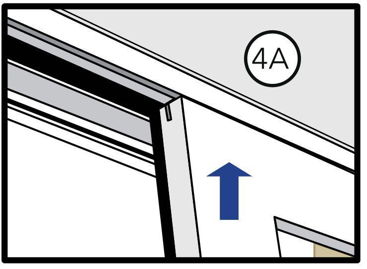 3SETTING AND FASTENING THE WINDOW (CONTINUED) I. Check sill slider track is installed and seated correctly. Note: The sill track profile must be sloped toward the exterior. J.