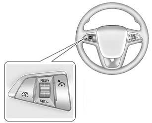 Conducerea şi utilizarea autovehiculului 8-43 { AVERTIZARE Utilizarea sistemului de control al vitezei de croazieră poate fi periculoasă dacă nu este posibilă menţinerea unei viteze constante în