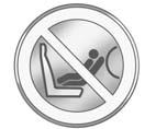 Scaunele şi sistemele de reţinere 2-39 NU aşezaţi un scaun pentru copii cu spatele la direcţia de mers decât dacă airbagul este dezactivat. Se pot produce RĂNIRI GRAVE SAU CHIAR DECESUL.