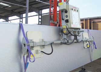 4 Lifting Panels Using Vacuum Equipment Panel installation time can often be reduced by using vacuum lifting equipment.