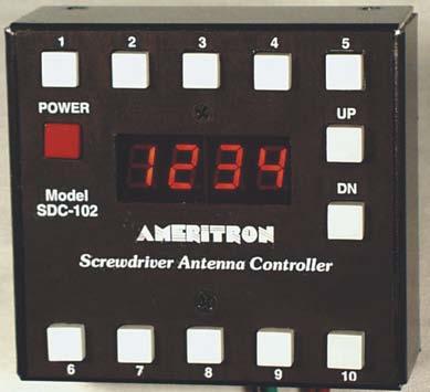 AMERITRON SDC-102 Screwdriver Antenna Controller INSTRUCTION MANUAL PLEA S E REA D T H IS M A NU A L BEFORE OP