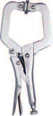 LOCKING PLIERS The jaws of these pliers may be opened and set as needed by turning the knurled screw The jaws are then clamped together by squeezing the handles. Product No.