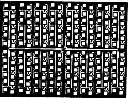 Figure. 5.15 Line fed microstrip antenna array A reflectarray combines the features of both a reflector and an array and was first introduced in 1963 by Berry et al.[86].