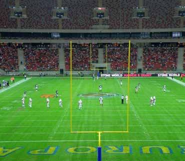 Professional steel American football goals, comply with NFL Height 1215 cm, projection