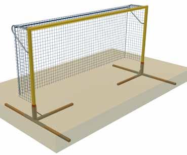 Football Football goals and accessories Assembly sleeve for beach football goal, embedded in the sand Designed for mounting beach football goals with oval aluminum posts (profile 120x100 mm), made of