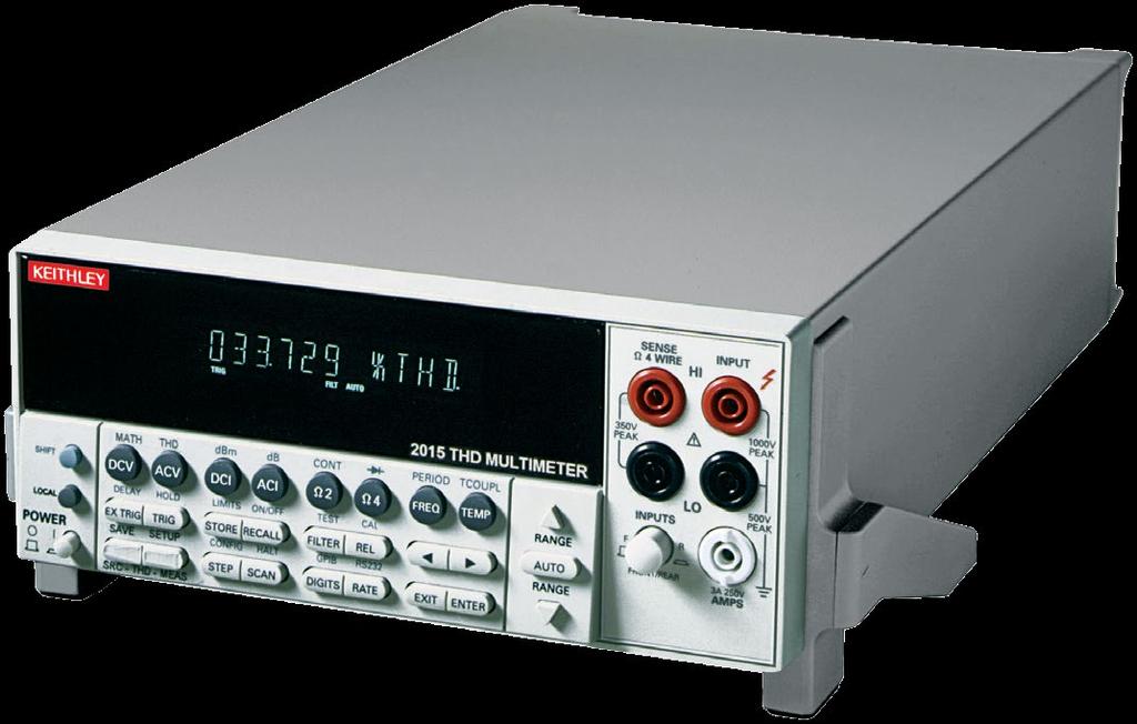 215 6½-Digit THD Multimeter 215-P 6½-Digit Audio Analyzing Multimeter Datasheet A Tektronix Company Key Features THD, THD+Noise, and SINAD measurements 2 Hz 2 khz sine wave generator Fast frequency