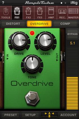 Overdrive A model of a classic overdrive Stomp box. Especially useful to add more drive and sustain to your solos or rhythm parts when using a clean or moderate gain lead amplifier.