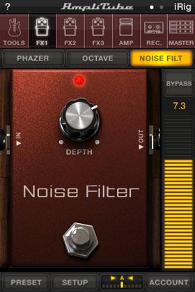 Noise Filter This Stomp allows you to reduce any unwanted background noise that is coming from the input or from the instrument.