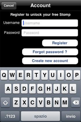 Create new account If you don t have a User Area account tap on Create new account to create a new one.