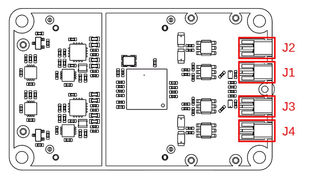 3 Connector Pinout The pinouts of the 2x 100 pin Samtec connectors can by acquired upon request from GomSpace. 3.1 Connector Location Seen from the top, under the shield. 3.1.1 J1 Rx 1 Molex SSMCX EDGE 73415-4670 Pin Description 1 Rx 1 2 GND 3.