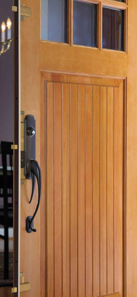 This not only increases the strength and precision of the lock, but also strengthens the door edge, preventing warping over the life of