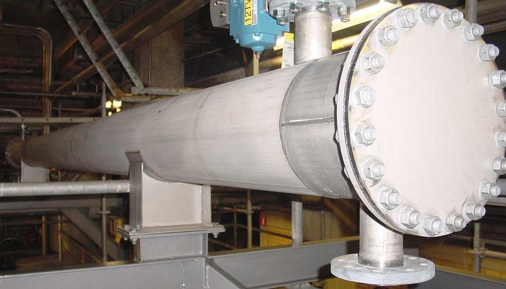 When twisted tubes are used, the fouling is reduced as compared to round tubes.