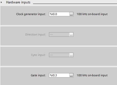 In the "Signal level of the hardware gate drop-down list, select the option "Active high".