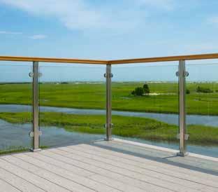 Viewrail Post Glass Railing Viewrail Glass offers the clean look you expect from glass railing with the elegance of our architecturally correct posts.