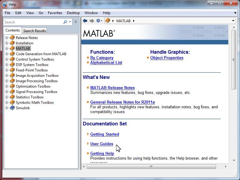 o An excellent description of Matlab expressions can be found in Getting Started Matrices and Arrays Expressions.
