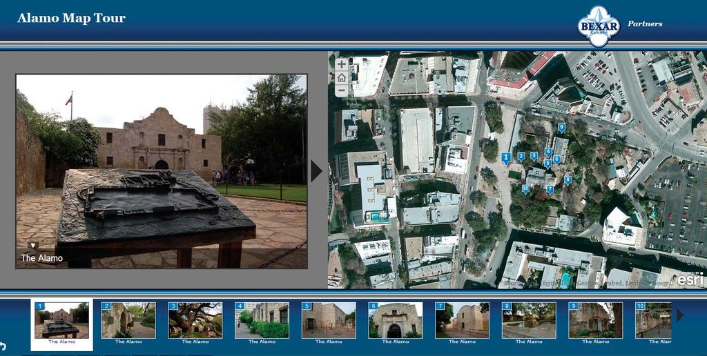 ArcGIS SM Online, with free Esri Story Map SM templates, makes it easy to tell a rich and inviting story about your region.
