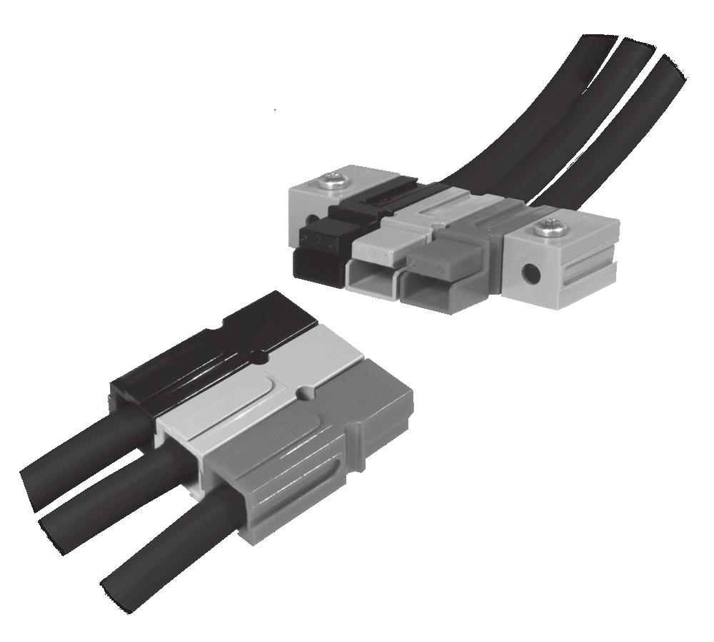 Powerpole Connectors - PP75: up to 120 Amps PP75 with Mounting Wings PP75 series Powerpole housings can be used for wire-to-wire, wire-to-board, and wire-to-busbar applications.